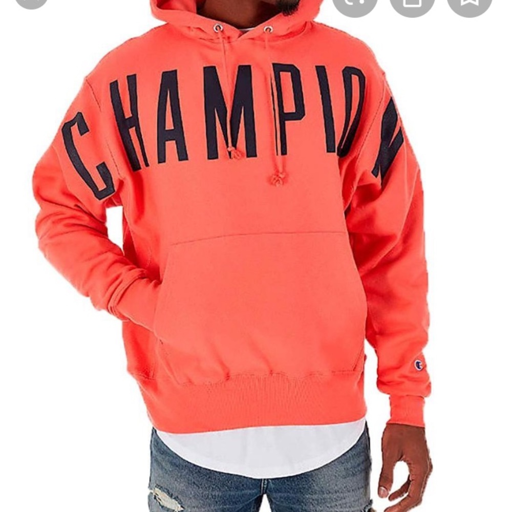 Champion orange hoodie
